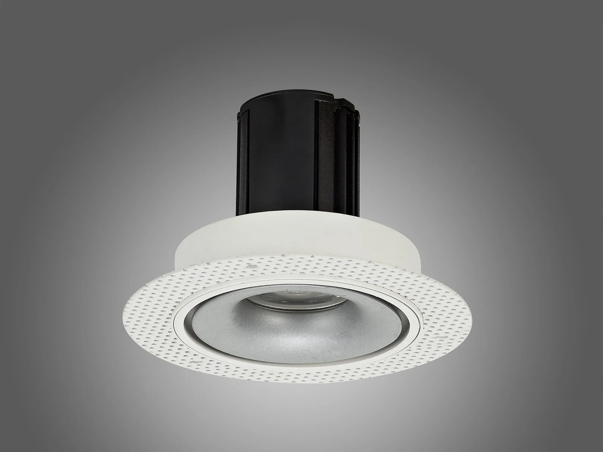 Bolor T 10 Tridonic Powered 10W 4000K 810lm 36° CRI>90 LED Engine White/Silver Trimless Fixed Recessed Spotlight, IP20 DM201116  Dlux Bolor T 10